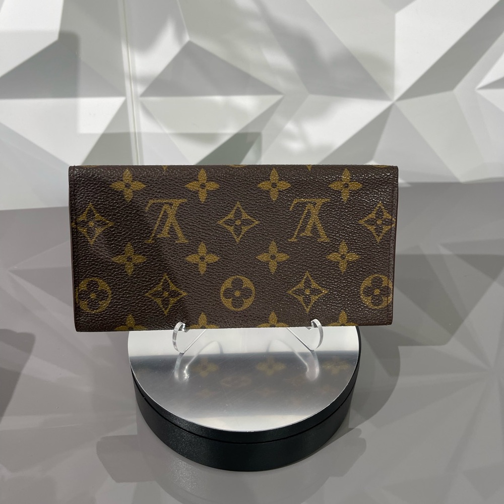 Louis Vuitton Monogram Long Bifold Check Wallet- like new!